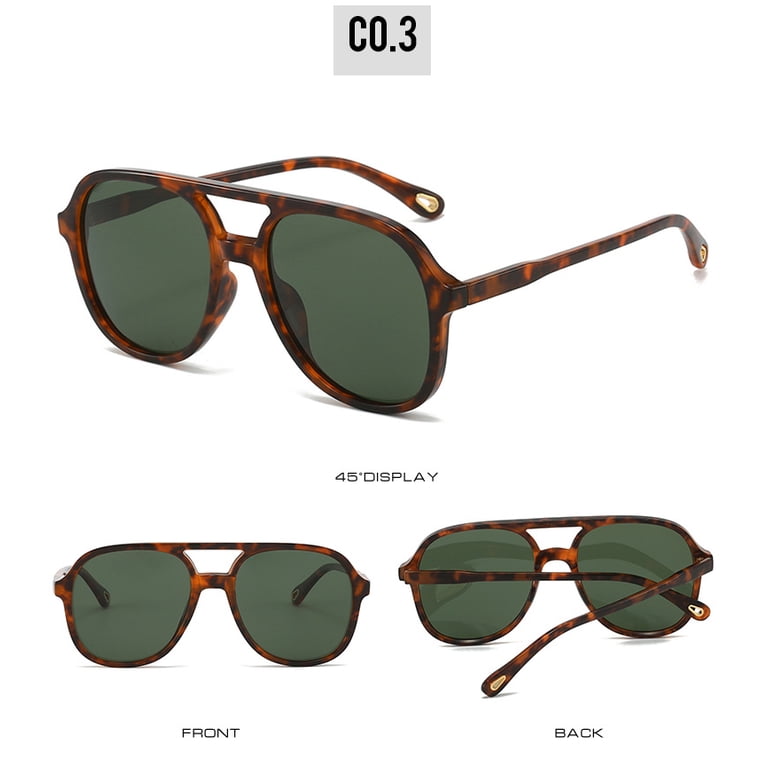 Retro Square Aviator Sunglasses for Womens Mens Vintage 70s  display picture 2
