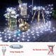 thumbnail image 3 of Guirnalda de luces LED de malla navideña de 3 m, 6 m, 12 m y 18 m, cortina de hadas para exteriores, resistente al agua, para fiestas, jardines, decoración de bodas, 3 of 5