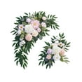thumbnail image 4 of yotijay Wedding Arch Flowers Handmade Wedding Arch Wreath for Ceremony Holiday Party Pink, 4 of 9