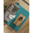 thumbnail image 6 of Unique Loom Solid Shag Collection Area Rug (6' 1" x 9' Rectangle Deep Aqua Blue), 6 of 7