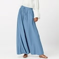 thumbnail image 2 of Womens Pants Casual Womens Pants Blue Baggy Pants Women Lounge Pants for Women Wide Leg Pants With Pockets Summer Pants for Women 2025, 2 of 5