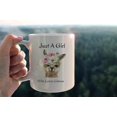 thumbnail image 3 of kunlisa Just A Girl Who Loves Frogs Ceramic Mug-11oz Coffee Milk Tea Mug Cup, Cute Cartoon Green Frog Mug Cup,Hippo Lovers Gifts,Teens Girls Gifts, 3 of 5