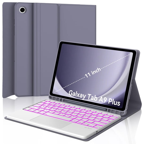 Funda de teclado BORIYUAN para Samsung Galaxy Tab A9 Plus 11