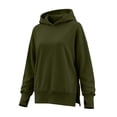 thumbnail image 4 of Hurxie Womens Oversized Hoodies Crewneck Sweatshirts Pullover Sweatshirts with Thumb Hole,Y2k Clothes,Fall Fashion Hooded, 4 of 6