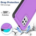 thumbnail image 5 of YEYKX Defender Case for Samsung Galaxy A42 6.6'' Heavy Duty 1 in 1 Design Rugged Full Body Dustproof Shockproof Bumper Non-Slip Protective Cover,Purple,For Galaxy A42, 5 of 5