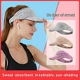 thumbnail image 4 of YOPTOP Sun Visors Cap for Women Ladies Sweat Absorption Sports Hat UV Protection,Grey, 4 of 6
