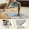 thumbnail image 4 of Orange Boho Abstract and Plant Pattern Hot Yoga Mat Towel Non Slip for Hot Yoga - Quick-Drying Yoga Mat Cover with 4 Corner Pockets with Travel Bag - Hot Yoga Towel Non Slip 70"x26", 4 of 6