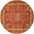 thumbnail image 1 of Ahgly Company Indoor Round Persian Orange Traditional Area Rugs, 4' Round, 1 of 1