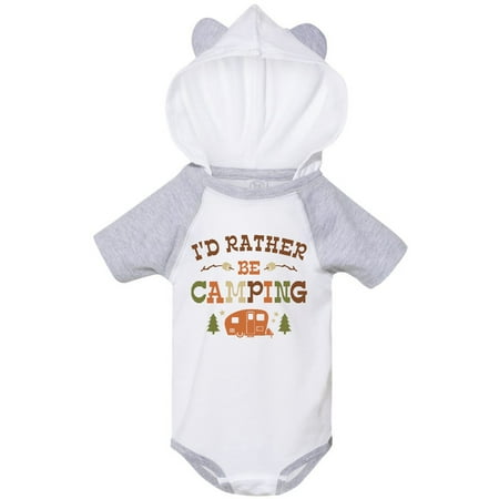 

Inktastic Rather Be Camping C1 Gift Baby Boy or Baby Girl Bodysuit