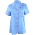 thumbnail image 2 of CHARTER CLUB Intimates Blue Sleepwear Shirt Size: XL, 2 of 4