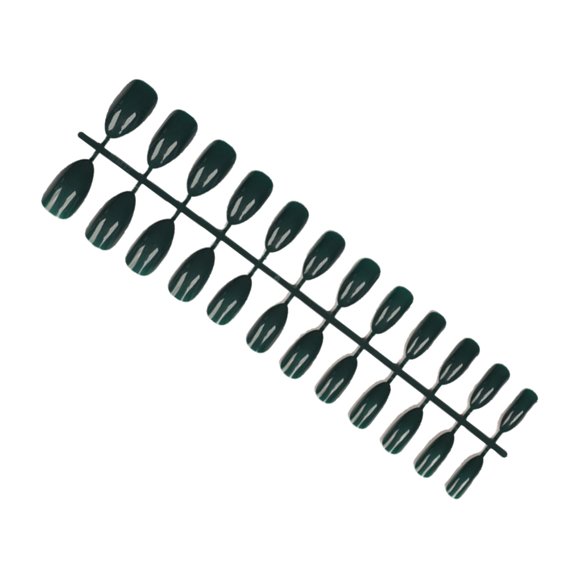 Accesorios de decoración de uñas postizas Seitruly 24 Uds. Verde oscuro