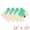 Green, variant on Unique Bargains 4Pcs Cartoon Cotton Soft Absorbent Face Cloths Beige-1 13" x 13"