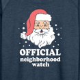 thumbnail image 3 of Instant Message - Santa Neighborhood Watch Christmas - Women's Lightweight French Terry Long Sleeve Shirt, 3 of 6