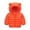 Orange, variant on Toddler Girls Winter Long Sleeve Solid Coat Bear Ears Hooded Jacket Thicken Windproof Zipper Warm Outwear