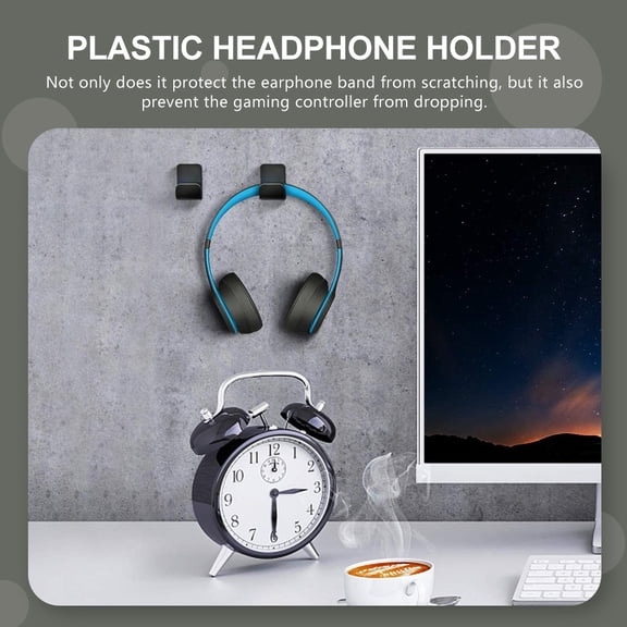 FOMIYES Acrylic Headset Stand, Smooth Surface, Versatile for All Headsets, 2Pcs