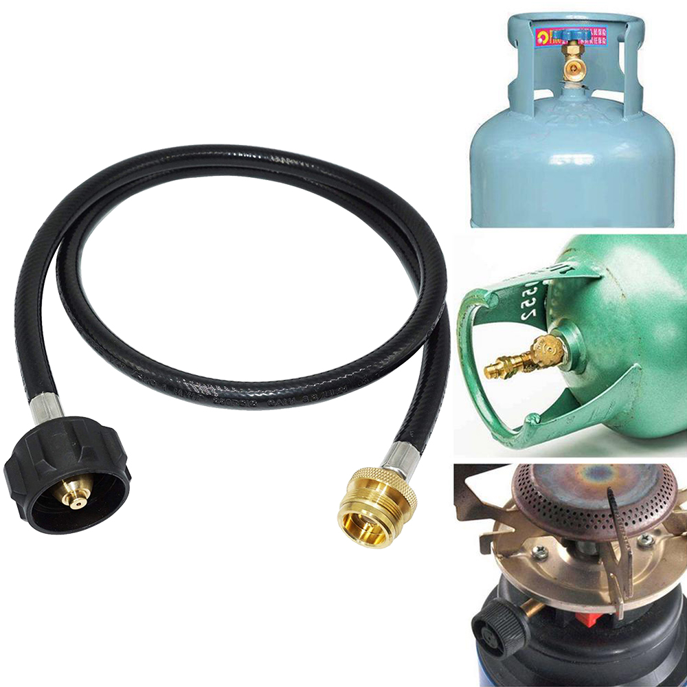 MLFU 4 Feet Propane Grill Hose Propane Extension Hose, Propane Adapter