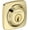 Non-Lacquered Brass, variant on Baldwin Sc.Ssd Soft Square Solid Brass Single Cylinder Keyed Entry Deadbolt From The