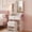 White, variant on Simenmax 24" Pink Makeup Vanity Set with Mirror, Built-in Power Outlet & 3 Lighting Modes, Vanity Desk with Stool, Space-Saving Beauty Station with USB & Hairdryer Holder
