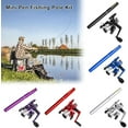 thumbnail image 2 of Fishing Pole Combo Set,Telescopic Fishing Rod Spinning Reel Combo Kit,Pocket Collapsible Fishing Rod Reel Combo Mini Pen Fishing Pole Kit,Sea Saltwater Freshwater Kit Fishing Rod Reel Combos, 2 of 10