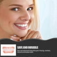 thumbnail image 3 of Extra Thin Fake Bright White Tooth Veneers Silicone Soft Safe Adhesive Denture Hide Shade Braces Comfortable Teeth Orthodontic - DD, 3 of 5