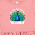 thumbnail image 4 of Inktastic Peacock Girls Toddler Dress, 4 of 5