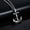 Silver, variant on Stainless Steel Pendant Necklace Pirate Anchor Antique Silver Gold 23.5" A257