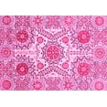 thumbnail image 1 of Ahgly Company Indoor Rectangle Abstract Pink Modern Area Rugs, 2' x 4', 1 of 4