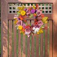 thumbnail image 4 of Corona de otoño de calabaza, corona de cosecha, adorno colgante en la pared, corona de flores artificiales para ventana, chimenea, pared interior y, 4 of 9