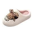 thumbnail image 2 of Willtoo House Slippers for Men Women Highland Cow Print Bedroom Fluffy Slippers Winter Soft Shoes Warm Slip on Slides, 2 of 3