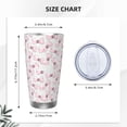 thumbnail image 4 of Gaeub Cute Bow Tie Print 20-Ounce Stainless Steel Car Cup,Tumblers Cups with Lids and Straw,Coffee Cups for Adults Kids Home Car Office School Travel Party-Straw Two-piece Set, 4 of 8