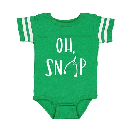 

Inktastic Oh Snap Funny Thanksgiving Wishbone Gift Baby Boy or Baby Girl Bodysuit