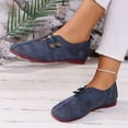thumbnail image 2 of Zedker Shoes for Women Fashionable Versatile Plus-Size Lightweight Flat Shoes Spring/Summer Style Trendy Comfortable Shoes Blue 36, 2 of 7