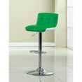 thumbnail image 4 of Home Square Adjustable Apple Green Faux Leather Swivel Bar Stool - Set of 3, 4 of 4