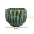 thumbnail image 5 of Benjara Esam Decorative Planter- Textured Ceramic Body- 19" Dark Blue, 5 of 6