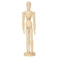 thumbnail image 1 of Maniquí de madera para artistas, animador con soporte, figura humana de oficina, cuerpo flexible 32 cm x 75 cm, 1 of 9
