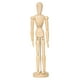 thumbnail image 1 of Maniquí de madera para artistas, animador con soporte, figura humana de oficina, cuerpo flexible 32 cm x 75 cm, 1 of 9