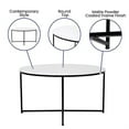 thumbnail image 3 of Flash Furniture Hampstead Contemporary Coffee Table, White Marble/Matte Black, 3 of 11