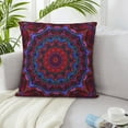thumbnail image 6 of ZICANCN Red Rosette Decorative Throw Pillow Covers, Bed Couch Sofa Decorative Knit Pillow Covers for Living Room Farmhouse 24"x24", 6 of 8