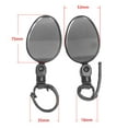 thumbnail image 2 of Graflsoa Quick-Release Oval Rearview Mirrors for Bikes & Electric Scooters - 2-Pack, Durable Plastic Frame, Easy Installation for 16-35mm Handlebars, Black, 2 of 7