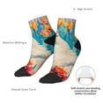 thumbnail image 6 of Fuzoiu Playful Floral Cat Print Adult Socks, Crew Moisture-wicking Socks, Unisex Cushion Crew Socks,Casual Sports Ankle Socks, 6 of 7
