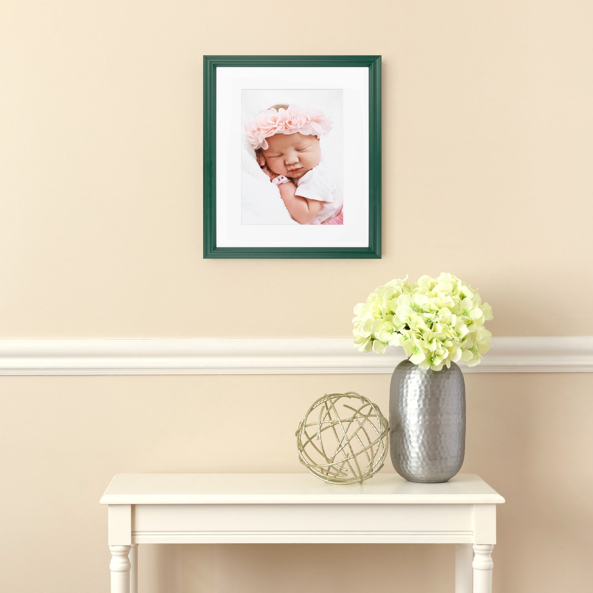 ArtToFrames 6x10 Inch Green Picture Frame, This 1.50 Inch Custom Wood  Poster Frame is Green - Comes with Foam Backing 3/16 inch and Regular Glass