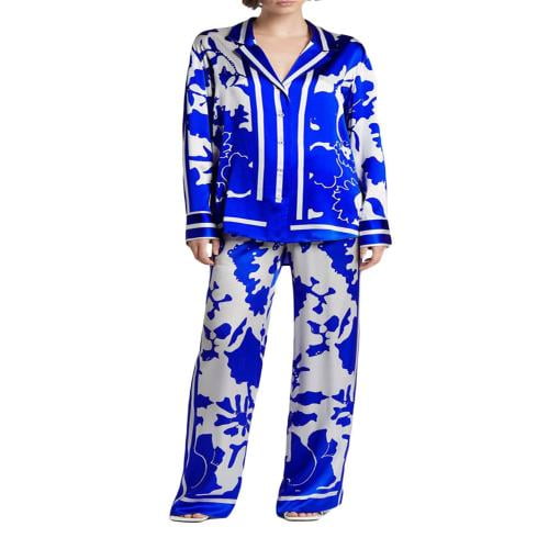 Cartoon Women Pajamas Set Winter Sleepwear Fleece Velvet Warm