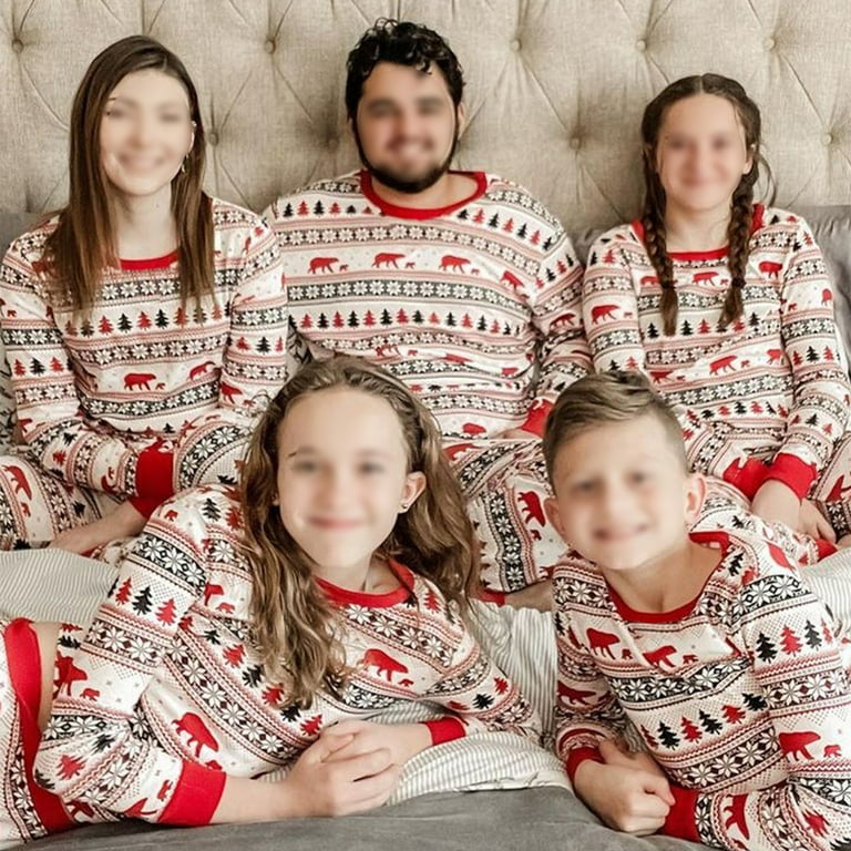 Moose matching family pajamas sale