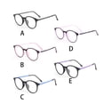thumbnail image 3 of Jumpingount Montura de gafas de lectura a la moda monturas de gafas monturas de gafas ópticas montura redonda soporte de nariz integrado Type2 NO2, 3 of 6