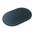 thumbnail image 2 of Tapete para mesa de cocina, tapete de PU, antideslizante, lavable, Mantel Individual de cuero sintético, tapete ovalado para mesa de comedor, hogar y azul, 2 of 10