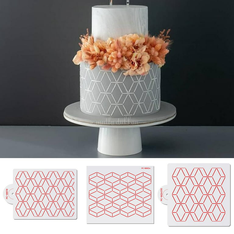 Cake Stencil Cake Decorating Stencils Mold Plastic Templates - Temu