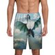 thumbnail image 1 of Fotbe Cloud Sky Green Dragon Pantalones Cortos de Pijama para Hombre, Ropa de Dormir, Pantalones de Pijama Cortos para Hombre-Small, 1 of 6