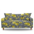 thumbnail image 6 of Orange Flowers Sofa Covers Stretch Combination Couch Cover Washable For Living Room All-cover L Shape Elastic Slipcovers, 6 of 7