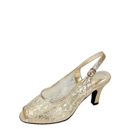 

Floral Women s Ashley Extra Wide Width Open Toe Mesh Slingback