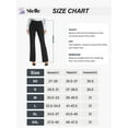 thumbnail image 2 of Stelle Women's Bootcut Dress Pants Business Casual Office Slacks with Pockets,High Waisted Workout Bootleg Pants Button Closure Tummy Control Office Work Yoga Lounge Pants,XS-XXL Black, 2 of 8